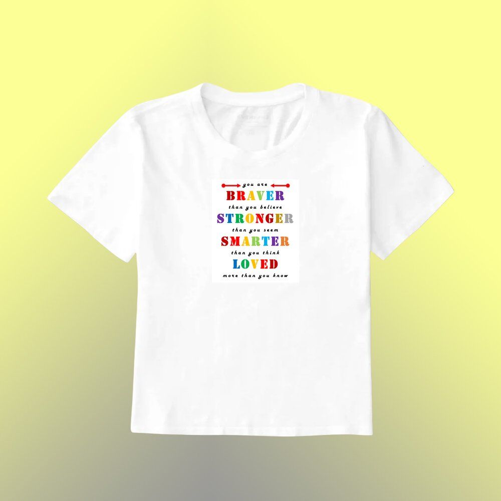 Pure Cotton Bio-Washed T-Shirt Chest Printed-Inspire Series -1-by ZingerTees-Unisex-EL9120012 - Image 4