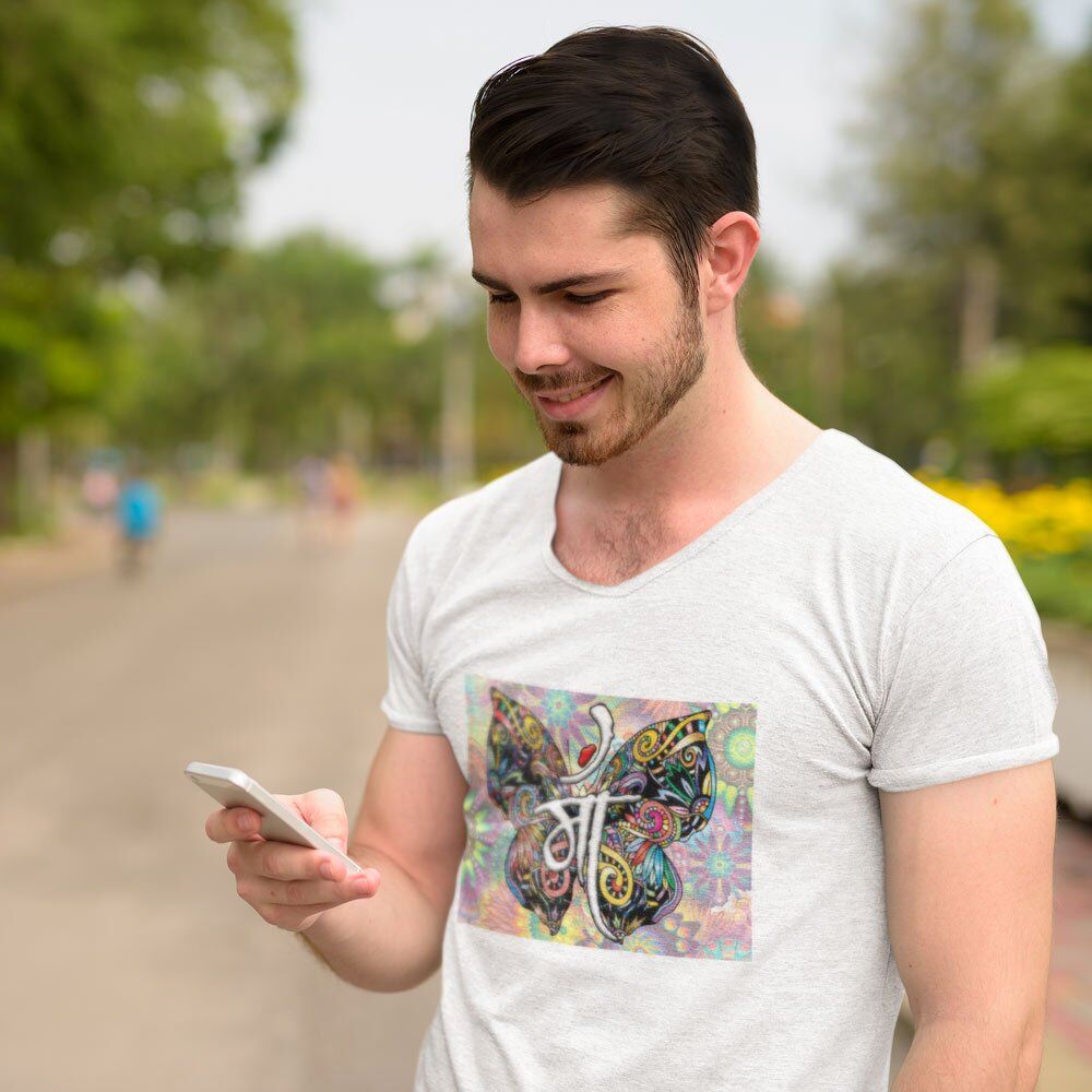 Pure Cotton Bio-Washed T-Shirt Chest Printed-Maa (Design-1)-by ZingerTees-Unisex-EL9120056 - Image 6