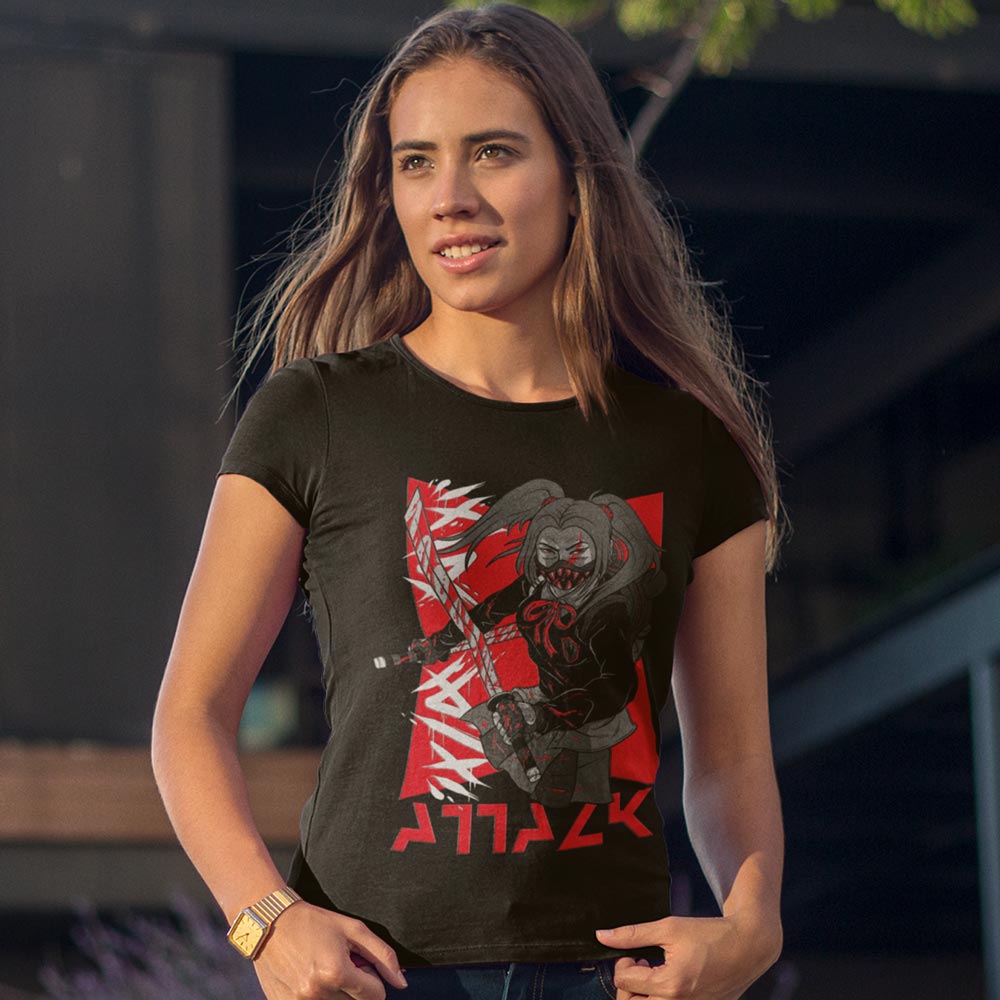 Pure Cotton Bio-Washed T-Shirt Chest Printed-Japanese Anime Art Series - 15 - Underground Rebels Attack Design-by ZingerTees-Unisex-EL9120229 - Image 3