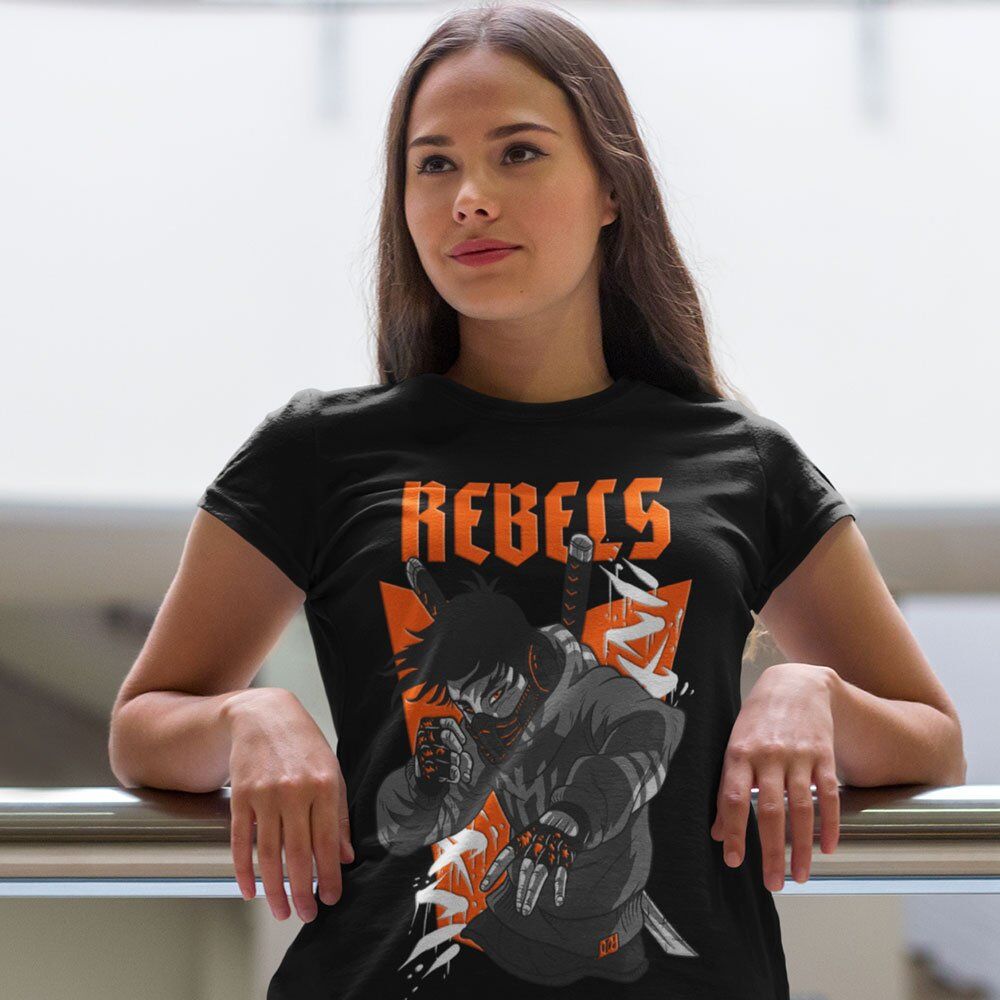 Pure Cotton Bio-Washed T-Shirt Chest Printed-Japanese Anime Art Series - 16 - Underground Rebels Design-by ZingerTees-Unisex-EL9120230 - Image 4