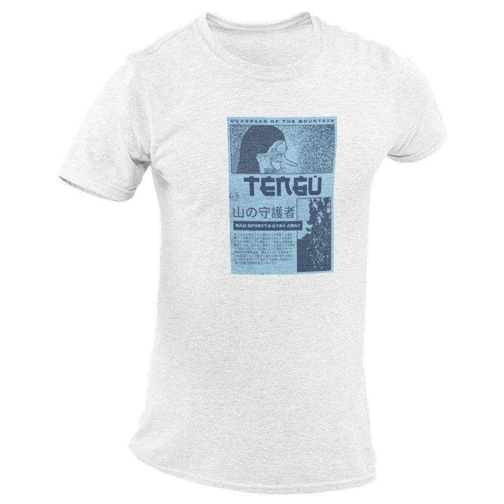 Pure Cotton Bio-Washed T-Shirt Chest Printed-Japanese Anime Art Series - 3 - Tengu Mountain Guardian Design-by ZingerTees-Unisex-EL9120217 - Image 7