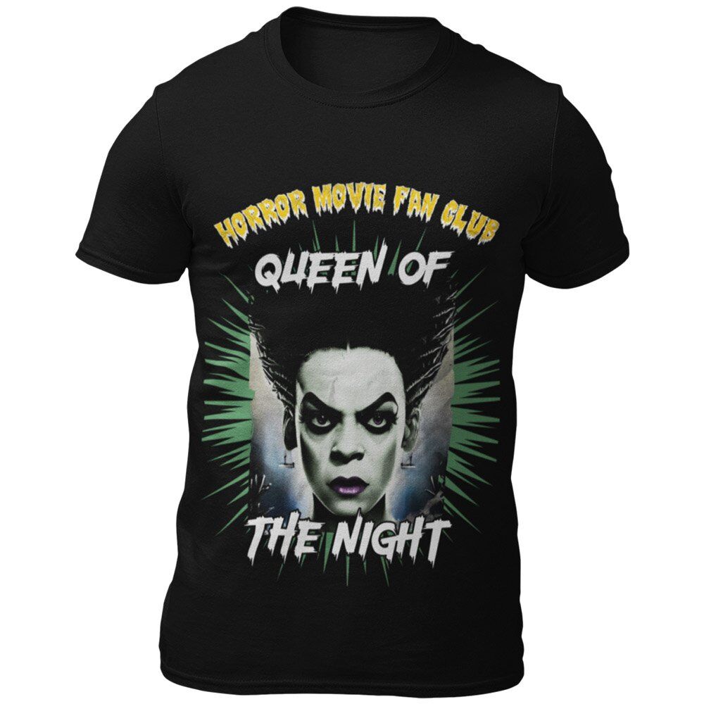 Pure Cotton Bio-Washed T-Shirt Chest Printed-Horror Movie Club Series -5-Witch Queen of the Night Design-by ZingerTees-Unisex-EL9120169 - Image 3