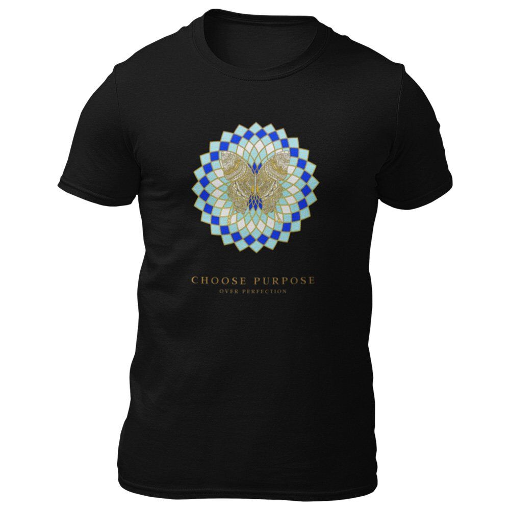 Pure Cotton Bio-Washed T-Shirt Chest Printed-Mandala Design with Inspirational Ancient Indian Vedic Quotes -12-by ZingerTees-Unisex-EL9120203 - Image 5