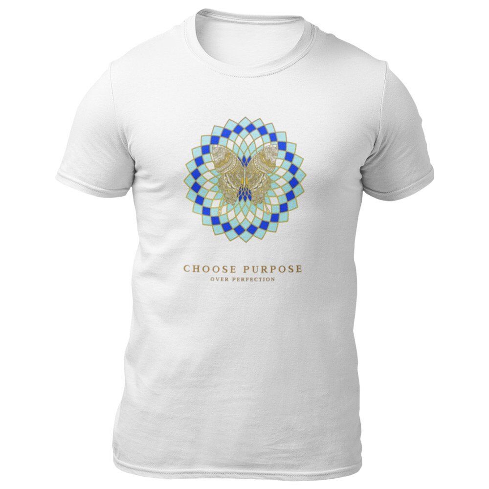 Pure Cotton Bio-Washed T-Shirt Chest Printed-Mandala Design with Inspirational Ancient Indian Vedic Quotes -12-by ZingerTees-Unisex-EL9120203 - Image 6