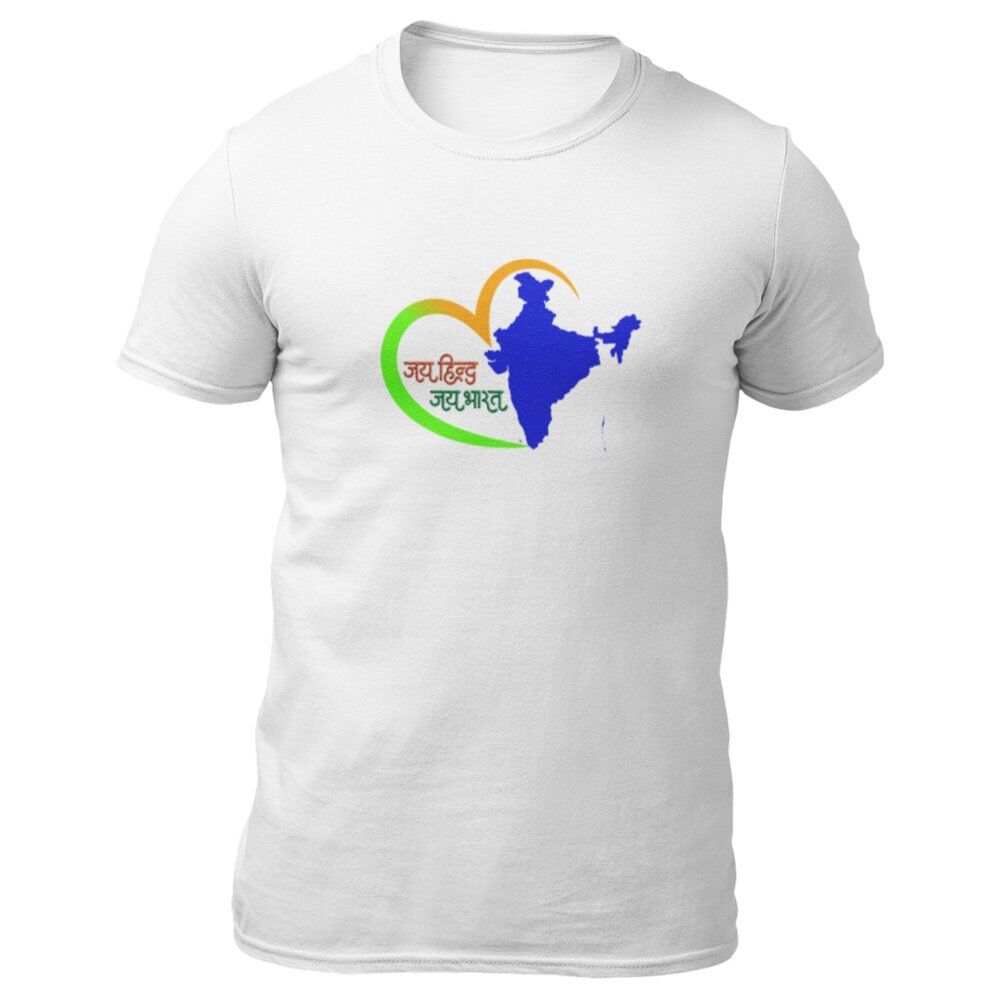 Pure Cotton Bio-Washed T-Shirt Chest Printed-Celebrate India Series - Jai Hind Jai Bhart Design-by ZingerTees-Unisex-EL9120249 - Image 8