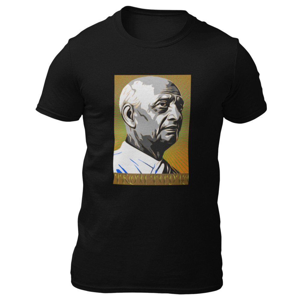 Pure Cotton Bio-Washed T-Shirt Chest Printed-Celebrate India Series - Sardar Patel The Iron Man Who Made Iron India Design-by ZingerTees-Unisex-EL9120252 - Image 5