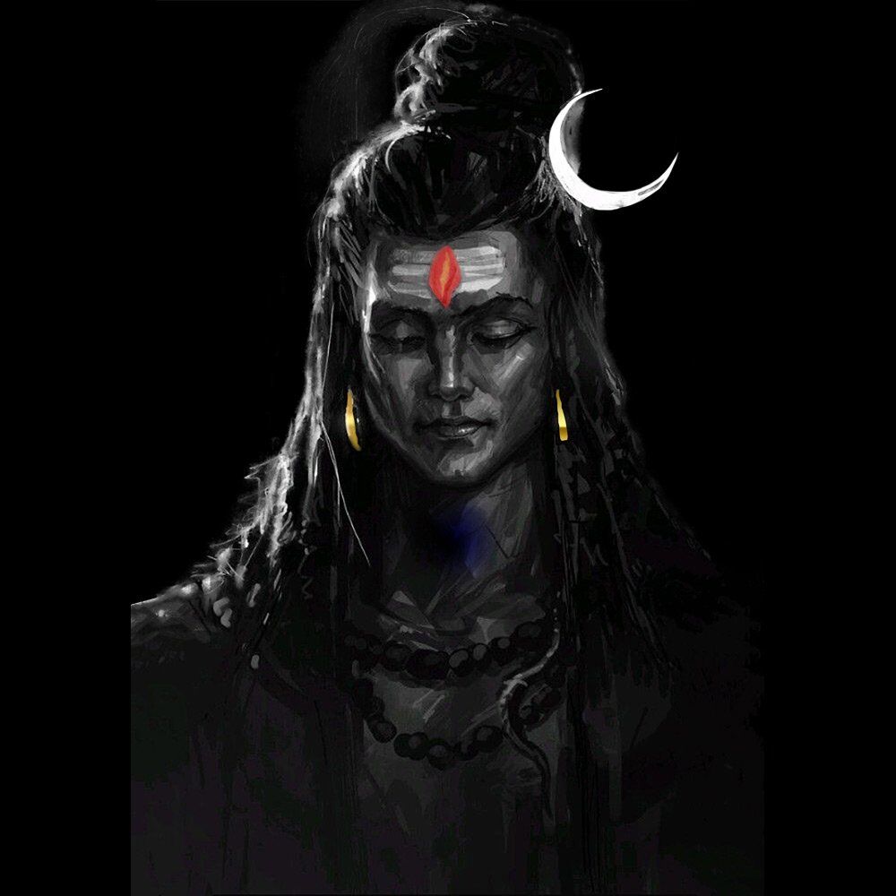 Pure Cotton Bio-Washed T-Shirt Chest Printed-God - Shiva - 5 - Meditating Mahadev Design-by ZingerTees-Unisex-EL9120254 - Image 5