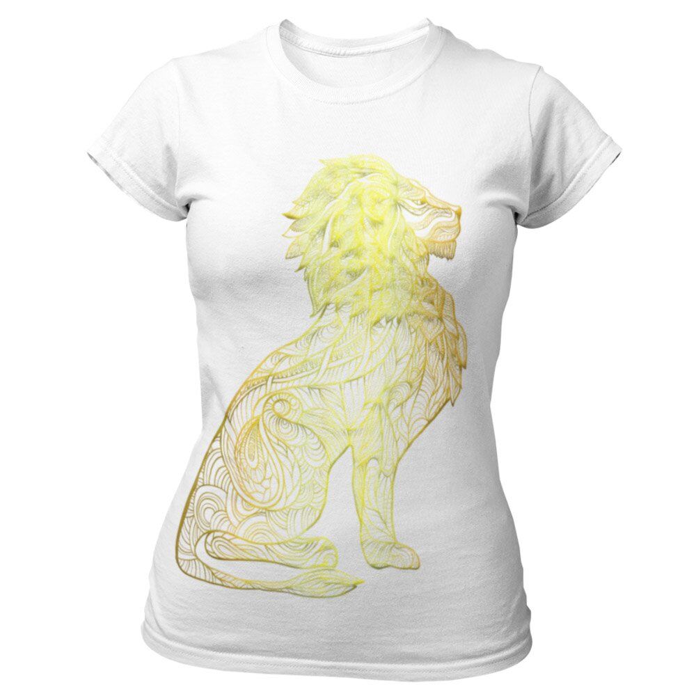 Pure Cotton Bio-Washed Chest Printed T-Shirt - Eco Earth - Lion Mandala Design-by ZingerTees-Unisex-EL9120295 - Image 8