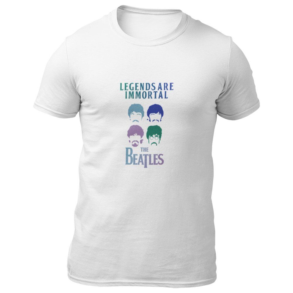 Pure Cotton Bio-Washed T-Shirt Chest Printed-Tribute to The Beatles-Rock Music Legends-6-by ZingerTees-Unisex-EL9120341 - Image 2