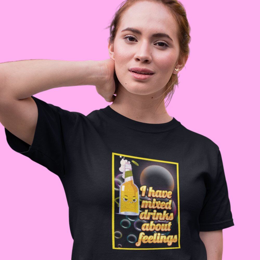 Pure Cotton Bio-Washed T-Shirt Chest Printed-Funny Slogan-Beer Fun Design-2-by ZingerTees-Unisex-EL9120387