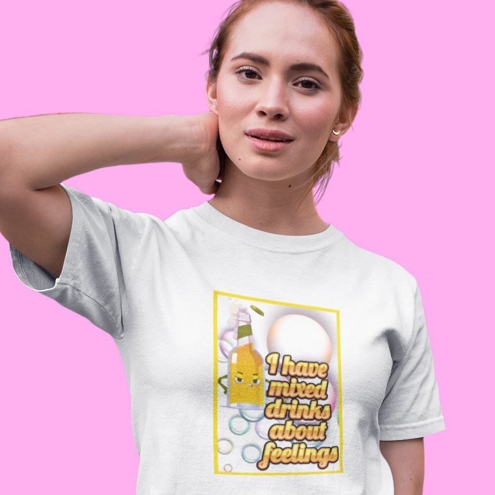 Pure Cotton Bio-Washed T-Shirt Chest Printed-Funny Slogan-Beer Fun Design-2-by ZingerTees-Unisex-EL9120387 - Image 3