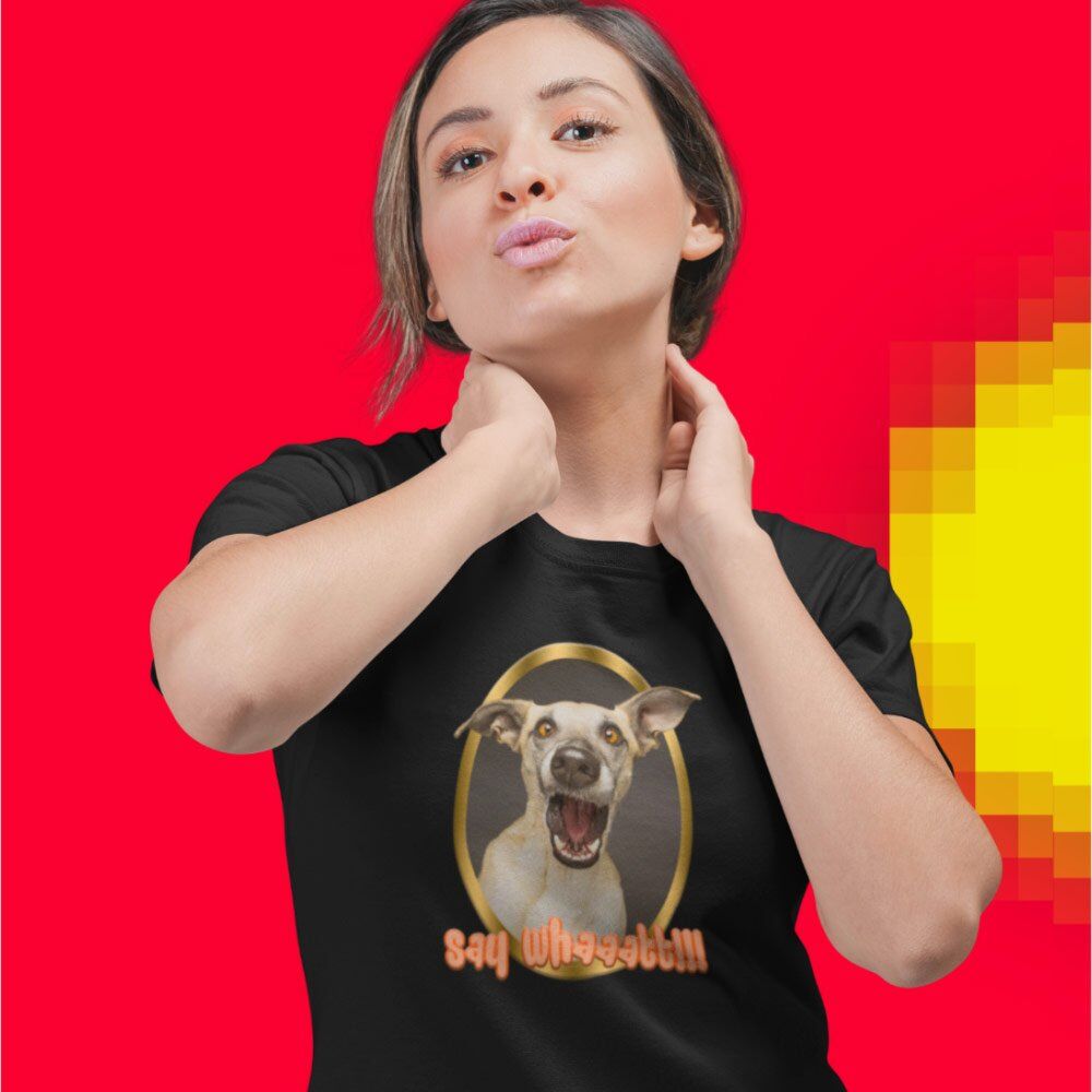 Pure Cotton Bio-Washed T-Shirt Chest Printed-Slogan Funny Dog-Say What-Design-10-by ZingerTees-Unisex-EL9120461 - Image 4