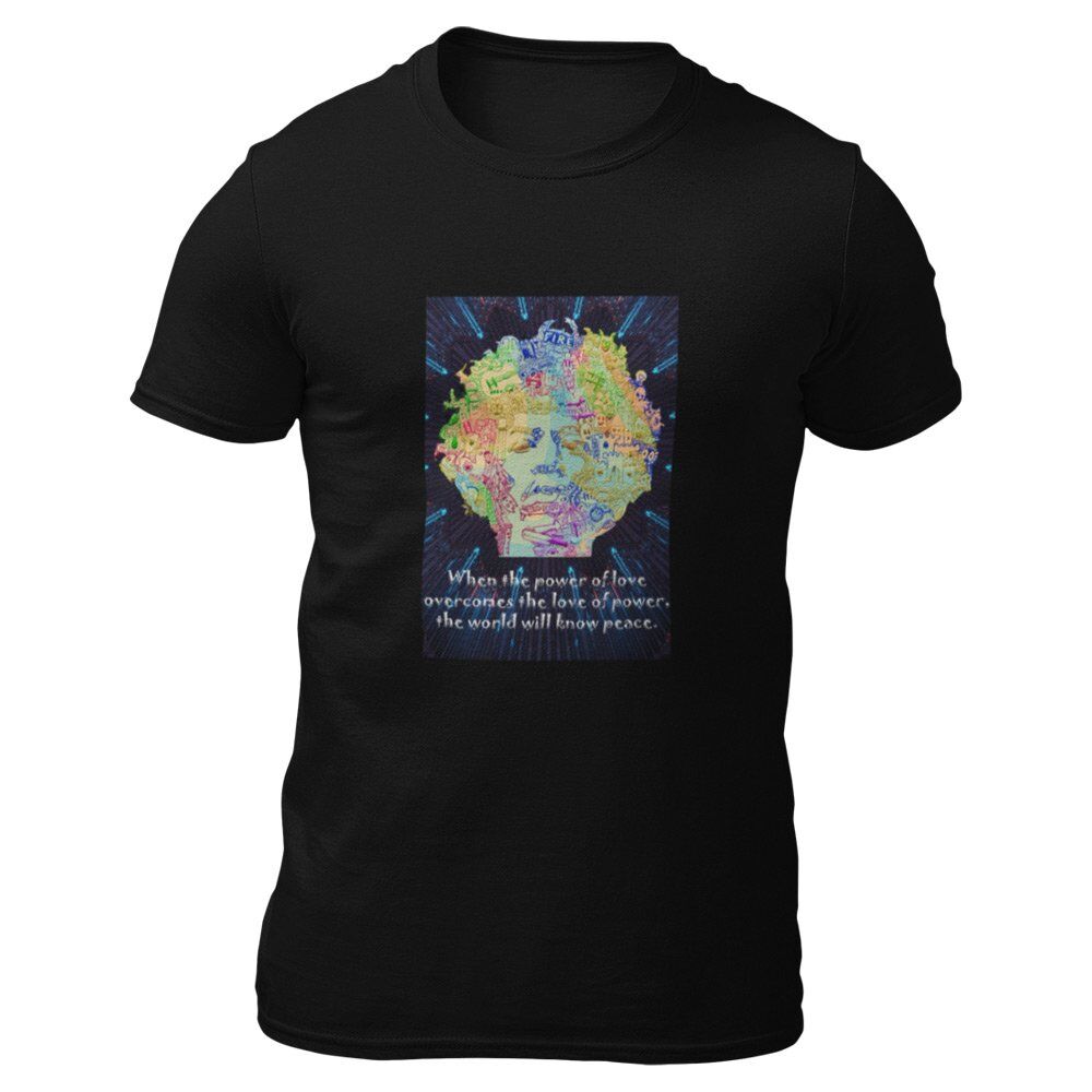 Pure Cotton Bio-Washed T-Shirt Chest Printed-Legends Series - Tribute to Jimmy Hendrix Design No.2-by ZingerTees-Unisex-EL9120318 - Image 7