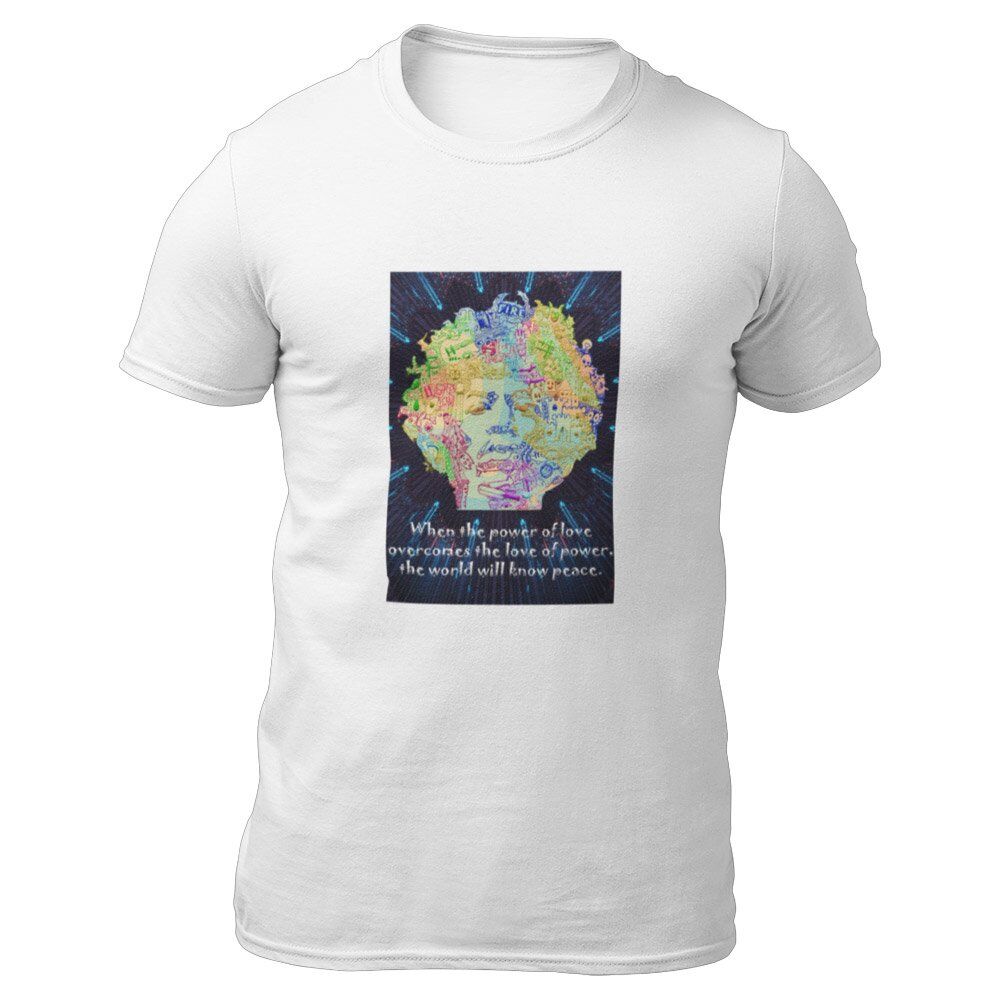 Pure Cotton Bio-Washed T-Shirt Chest Printed-Legends Series - Tribute to Jimmy Hendrix Design No.2-by ZingerTees-Unisex-EL9120318 - Image 5