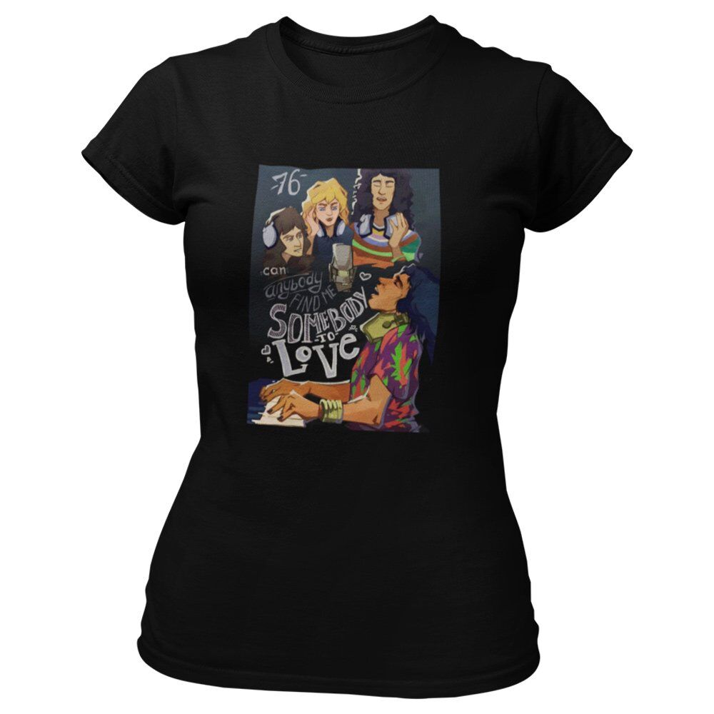 Pure Cotton Bio-Washed T-Shirt Chest Printed-Tribute to Queen-Freddie Mercury-Rock Music-Design-5-by ZingerTees-Unisex-EL9120493 - Image 7